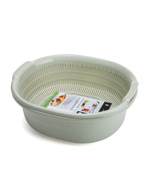 Double Layered Vegetable Washing And Drainage Basket, Large Plastic Vegetable Washing Basin, Kitchen Vegetable And Fruit Basket, Drainage Basket, Drainage Basin, Vegetable Washing Sieve