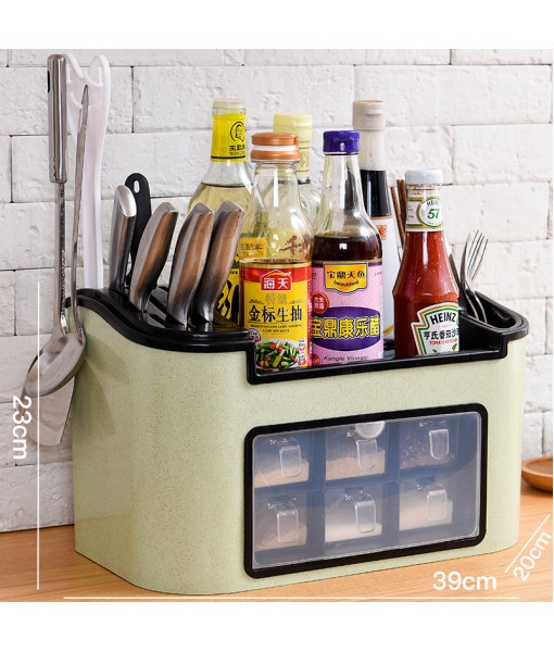 Kitchen Storage Rack Seasoning Box Kitchen Supplies Household Comprehensive Seasoning Combination Set Chopsticks Storage Tool