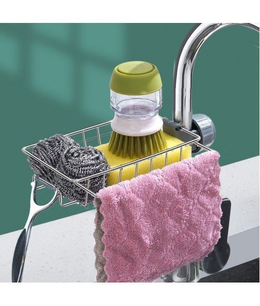 Faucet Storage Rack, Home Kitchen Sink, Sponge Drainage Basket, Bathroom Supplies, Bathroom Storage Rack, No Punching