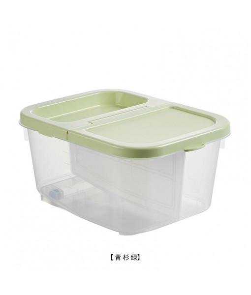 20 Kg Double Grid Household Rice Bucket, Food Grade Insect Proof And Moisture-Proof Sealed Kitchen Surface Bucket, Rice Box Storage Box, Miscellaneous Grain Bucket