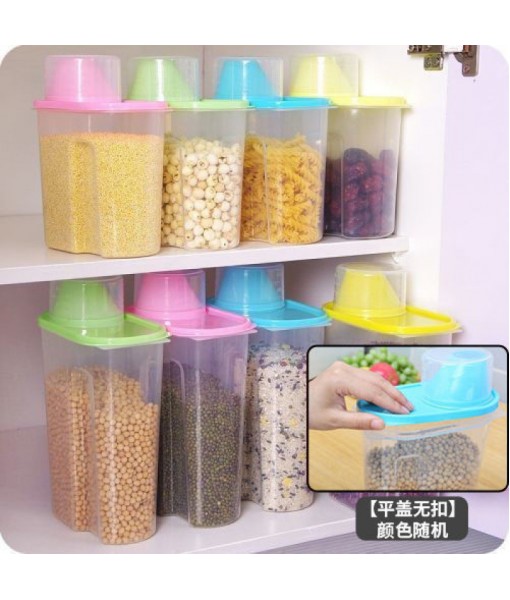 Rice Bucket Sealed, Insect Proof, Moisture-Proof, Multifunctional Storage Box For Grains And Miscellaneous Grains, Kitchen Storage Box, Rice Storage Tank, Sealed Jar