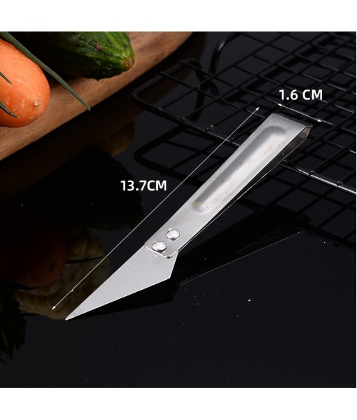 Stainless Steel Kitchen Small Tools, Multifunctional Melon Peeler, Three Piece Set Of Fruit Knives, Shredder, Duck Feather Clipper, And Leather Peeler